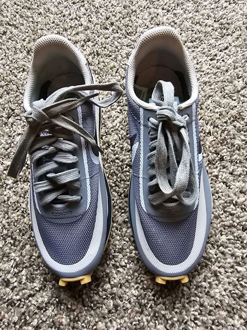 Nike x sacai x CLOT LDWaffle 'Cool Grey Sneakers